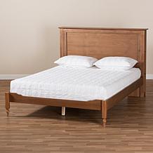 Danielle Queen Size Platform Storage Bed with Built-In Shelves