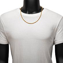 Dante Men's Gold PVD Stainless Steel 4mm Wheat Chain