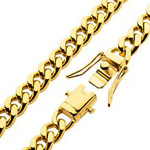 Dante Men's Gold PVD Stainless Steel 6mm Miami Cuban Link Bracelet