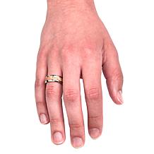 Dante Stainless Steel Men's Stone Inlay Ring