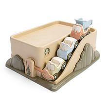 Dantoy: BIO Garage 4 Piece Playset - Car Garage Set w/ Ramp