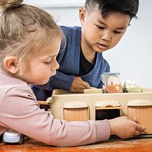 Dantoy: BIO Garage 4 Piece Playset - Car Garage Set w/ Ramp