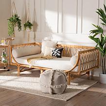 Davida Bohemian Natural Rattan Daybed 78.7"W x 39.4"D x 29.5"H