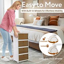 dbest Quik Box Sport Stackable Storage Bins with Wheels