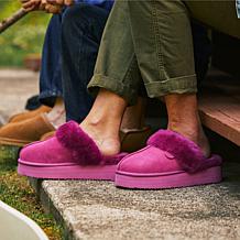 Dearfoams Fireside Women's Australian Shearling Scuff Slipper - Melton