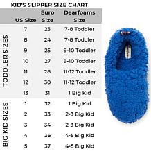 Dearfoams Kids Skye Teddy Closed Back Slipper