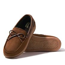 Dearfoams Men's Indoor Outdoor Microsuede Moccasin - Pierce