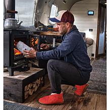 Dearfoams Men's Indoor/Outdoor Warm Up Boot Slipper