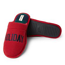 Dearfoams Men's Tyler Holiday Scuff Slipper