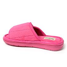 Dearfoams Women's Adjustable Indoor/Outdoor Terry Slide Slipper