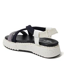Dearfoams Women's Casual Adjustable Strap Platform Sandal - Daylen