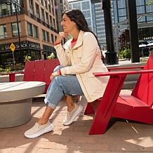 Dearfoams Women's Lightweight All Day Comfort Sneaker - Crimson
