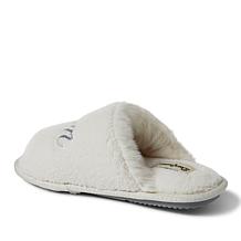 Dearfoams Women's Louise Slide with Extended Vamp and Scrunchie