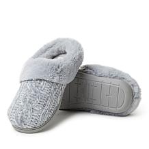 Dearfoams Women's Marled Cable Knit Chenille Clog - Wide