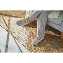 Dearfoams Women's Memory Foam Chenille Closed Back Slippers - Rachel