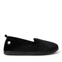 Dearfoams Women's Rachel Shiny Velour Closed Back Slipper