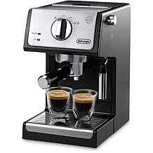 DeLonghi 15-Bar Espresso/Cappuccino Maker-Blk/Stnls Stl