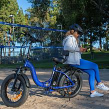 DeLorean 500W Low-Step E-Bike with Pedal Assist & Backrest