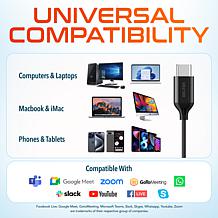 Delton 15E USB Computer Eearbud Headset with Microphone