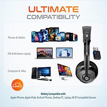 Delton 15W Wireless Fast-Charging Headset Stand and 30X Headset