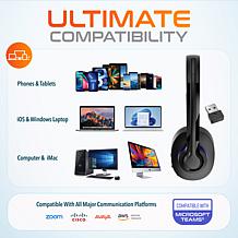 Delton 60X Wireless Computer Headset for MS Teams, Meet, and Zoom