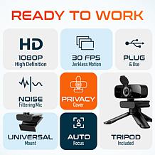 Delton C25 1080p Webcam w/ Mic for PC/Laptop