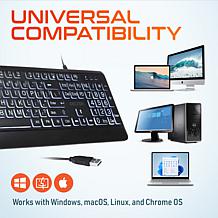 Delton KB20 Big Button USB Computer Keyboard