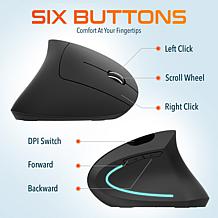 Delton KB200 Ergonomic Wireless Keyboard with S12 Vertical Mouse