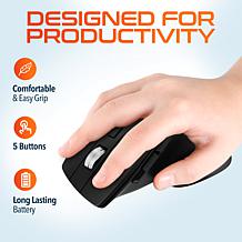 Delton KB200 Ergonomic Wireless Keyboard with S18 Vertical Mouse