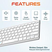 Delton N35 Wireless Keyboard and Mouse - White