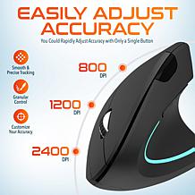 Delton S12 Ergonomic Vertical Wireless Computer Mouse