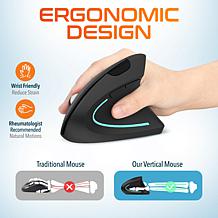 Delton S12 Ergonomic Vertical Wireless Computer Mouse