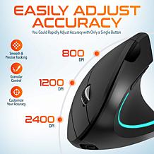 Delton S12 Ergonomic Vertical Wireless Rechargeable Computer Mouse