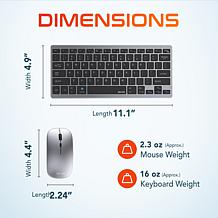 Delton SW60 Tablet Stand, N35 Small Wireless Keyboard and Mouse Bundle