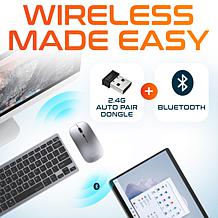 Delton SW60 Tablet Stand, N35 Small Wireless Keyboard and Mouse Bundle