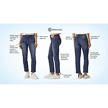 Democracy "Ab"solution® Embroidered Pocket Straight Leg Denim Jean