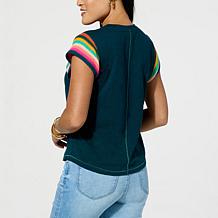 Democracy Crochet Cap-Sleeve Top