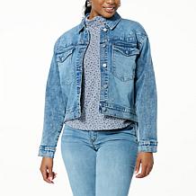 Democracy Long-Sleeve Oversized Pocket Denim Jacket