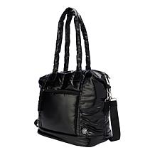 Denise Austin Puffer Day Tote with Cosmetic Bag