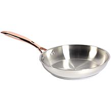Denmark 10-piece Stainless Steel Cookware Set - Copper Accents