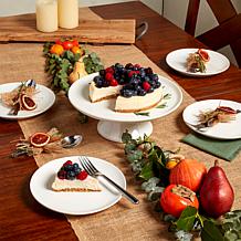 Denmark Round White Cake Stand - Blanc de Blanc Collection