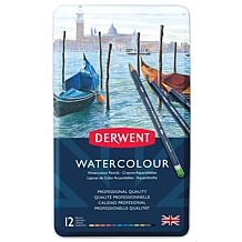 DERWENT Set of 12 Watercolor Pencils in Tin