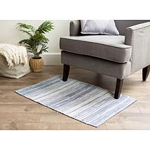 Design Imports 2' x 3' Reversible Variegated Recycled Yarn Rug