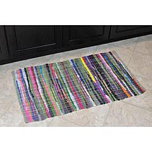 Design Imports 20"x 31.5" Multicolor Reversible Rag Rug
