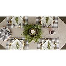 Design Imports 4-pack Reversible Gingham/Buffalo Check Placemats