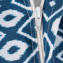 Design Imports 60" x 120" IKAT Outdoor Tablecloth with Zipper