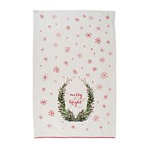 Design Imports Assorted Noel Printed Kitchen Towel Set of 2