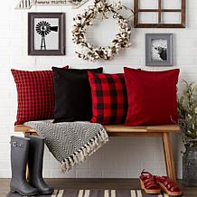 Design Imports Assorted Pillow Covers Set of 4