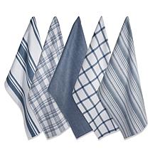 Design Imports Assorted Woven Kitchen Towel 5-pack