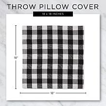 Design Imports Asst Holiday Sprig/Plaid Pillow Covers - Set of 4